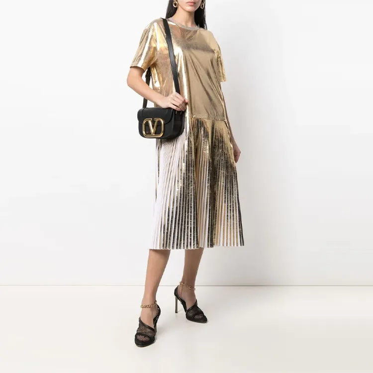 Valentino Short-Sleeved Dresses Women's Yellow-1