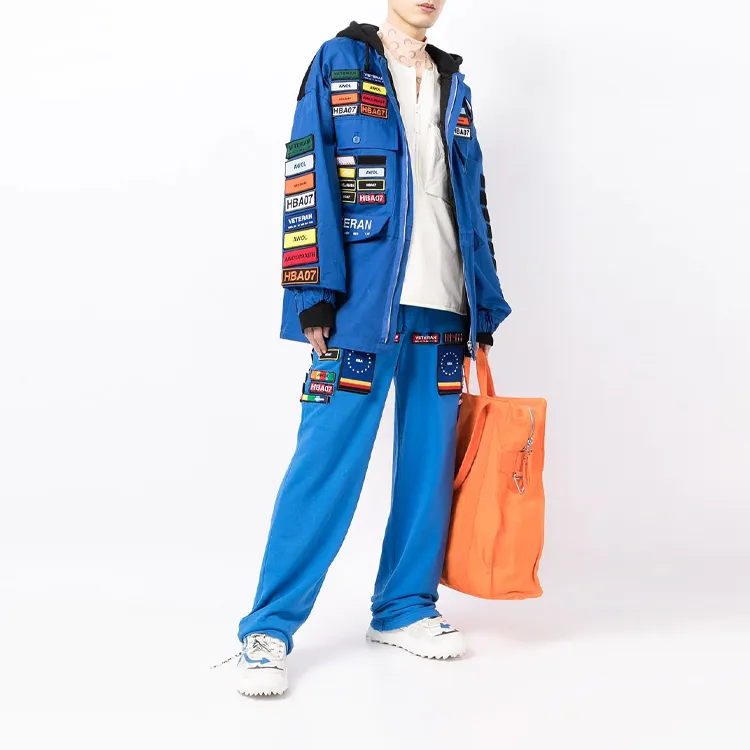 Hood By Air Knitted Sweatpants Unisex Blue-1