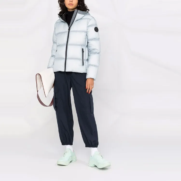Moose Knuckles Down Jackets Women's Silvery White-1