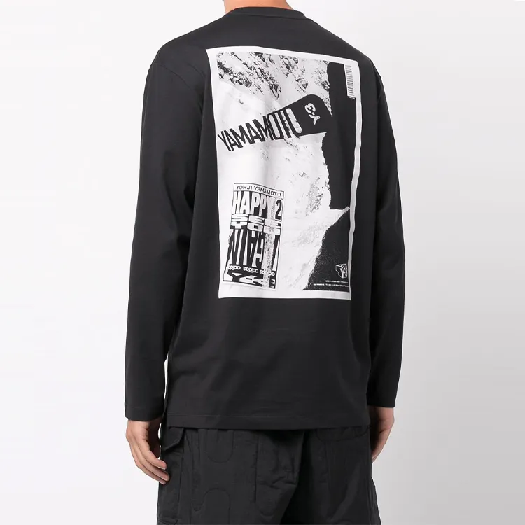 Y 3 T Shirts Men Black-3
