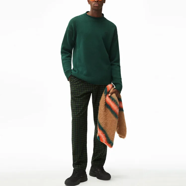 KENZO Loose Fit Knitwear Men's Dark Green-3
