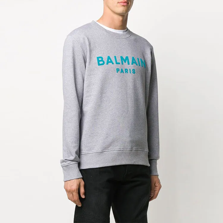 BALMAIN Sweatshirts Men Gray-1