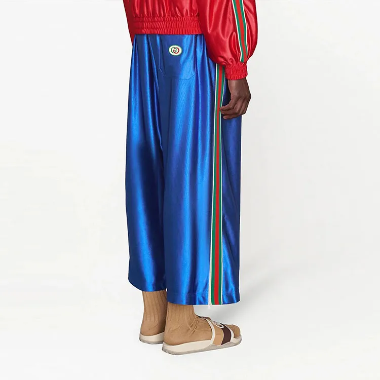 GUCCI Shiny Jersey Pant With Web-2