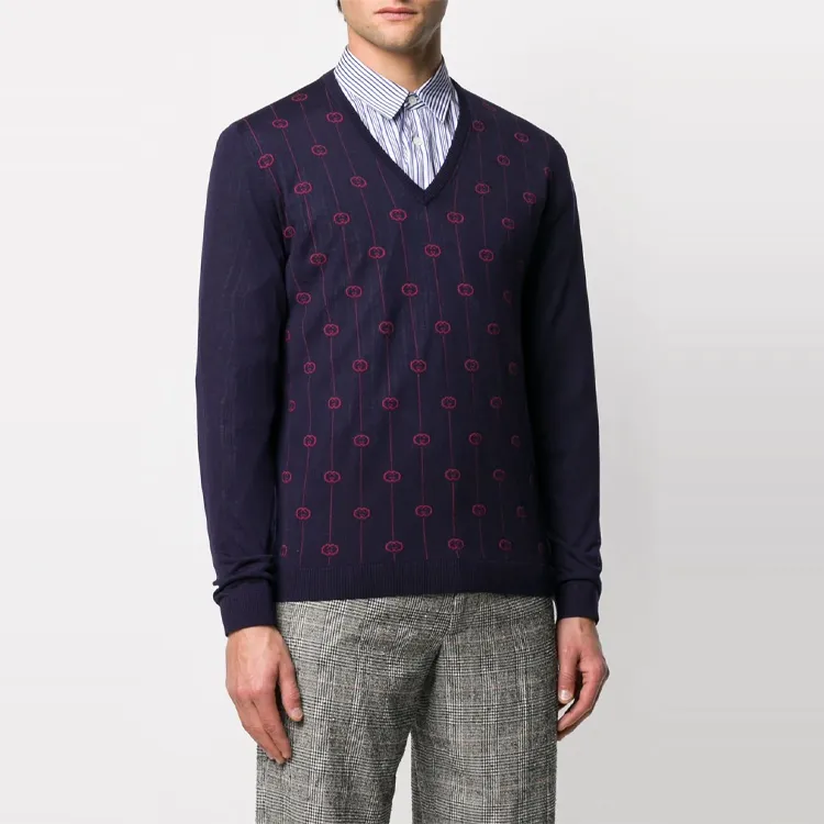 GUCCI Sweaters Men Blue-2
