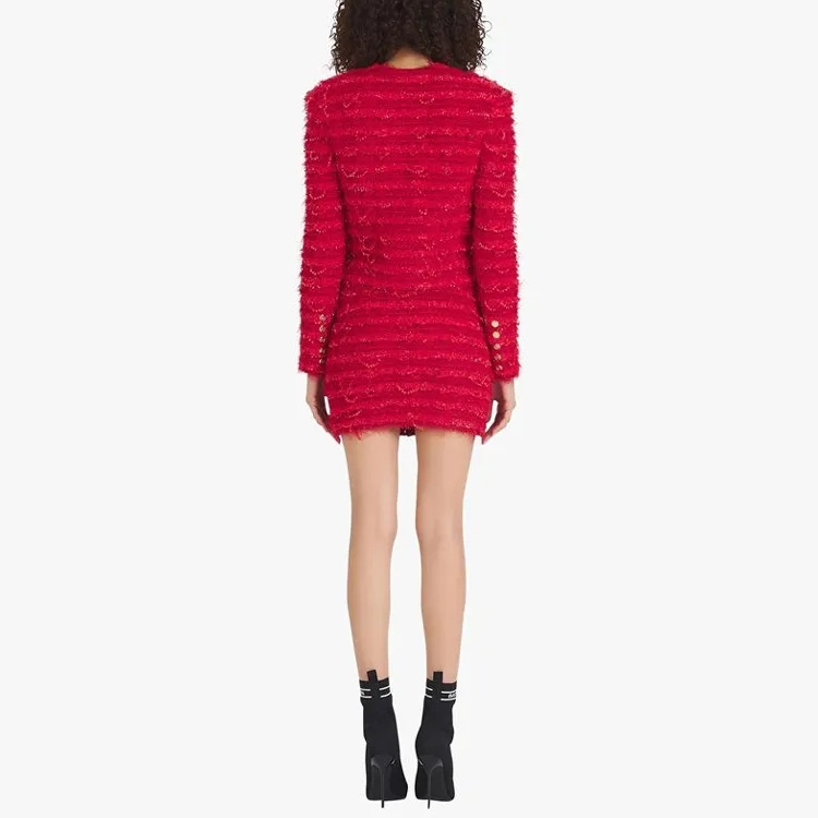 BALMAIN Jackets Women's Red-3