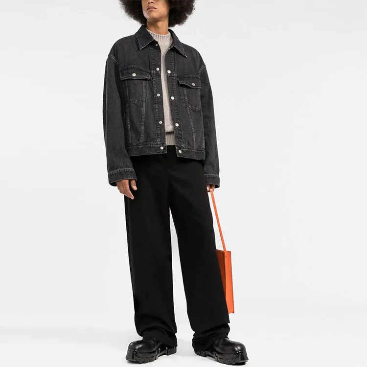 AMBUSH Denim Jackets Men Black-1