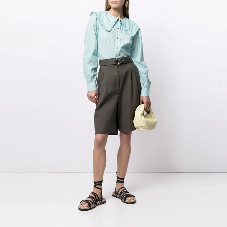 GANNI Shirts Women's Light Blue-1