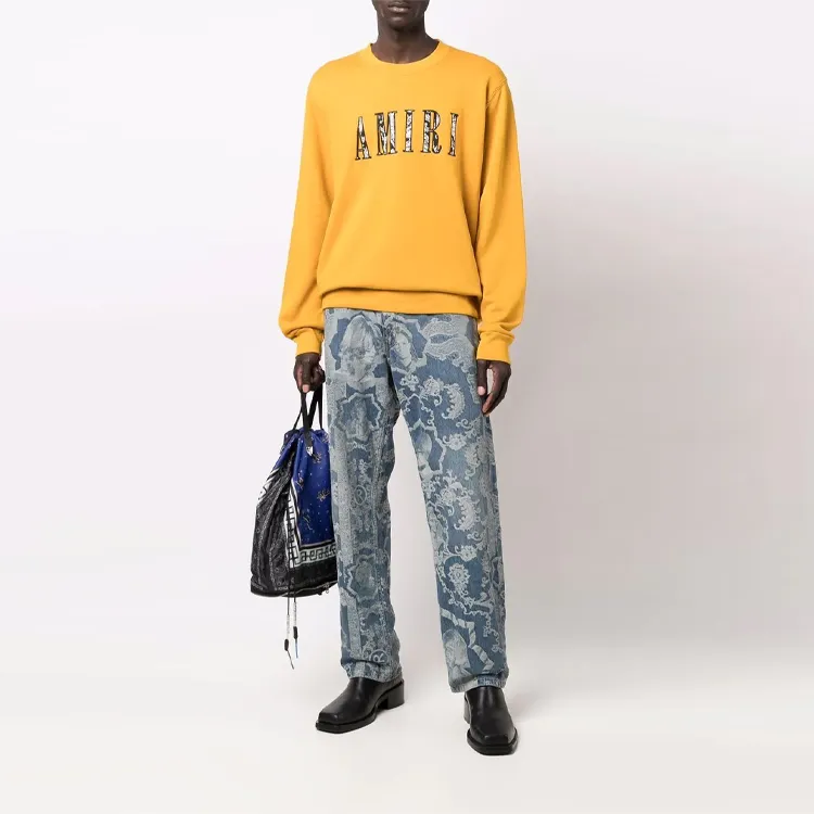AMIRI Paisley Core Logo Crew-1