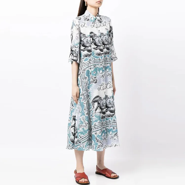 Paul Smith Long-Sleeved Dresses Women's Blue-2