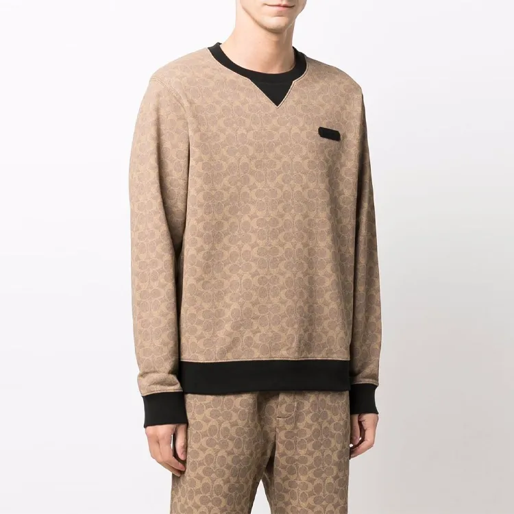 COACH Sweatshirts Men Brown-4