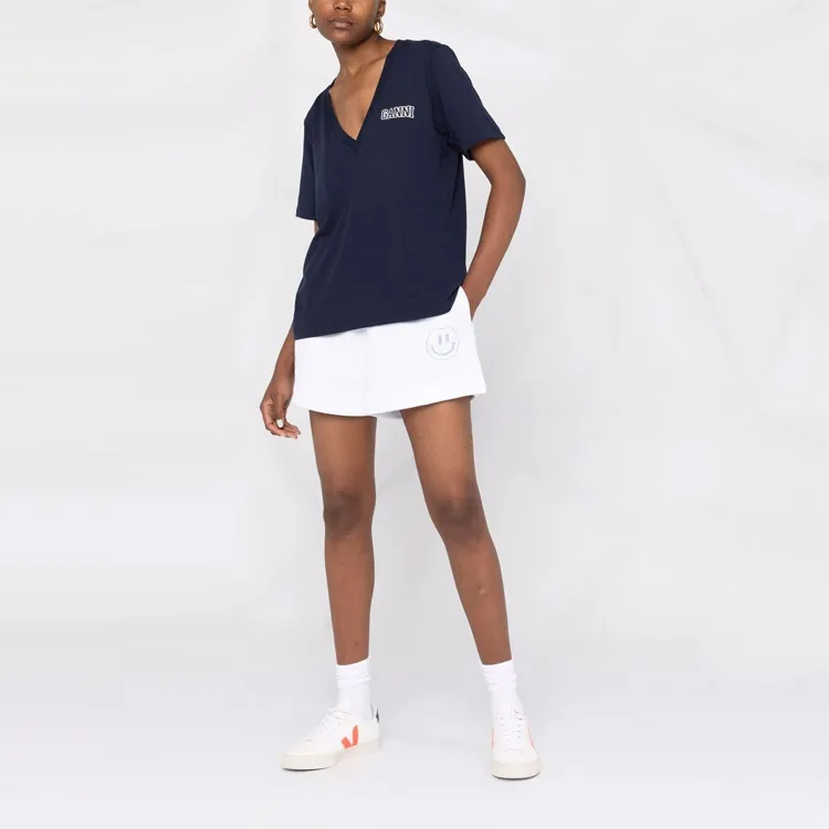 GANNI T-Shirts Women's Blue-2
