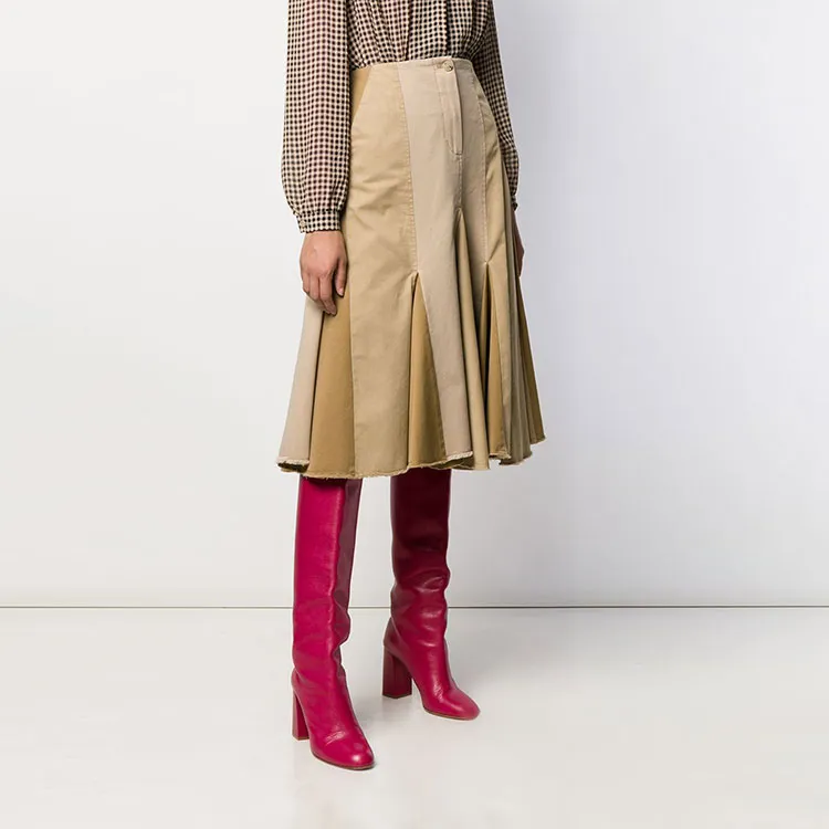 Lanvin Casual Long Skirts Women's Yellow-3