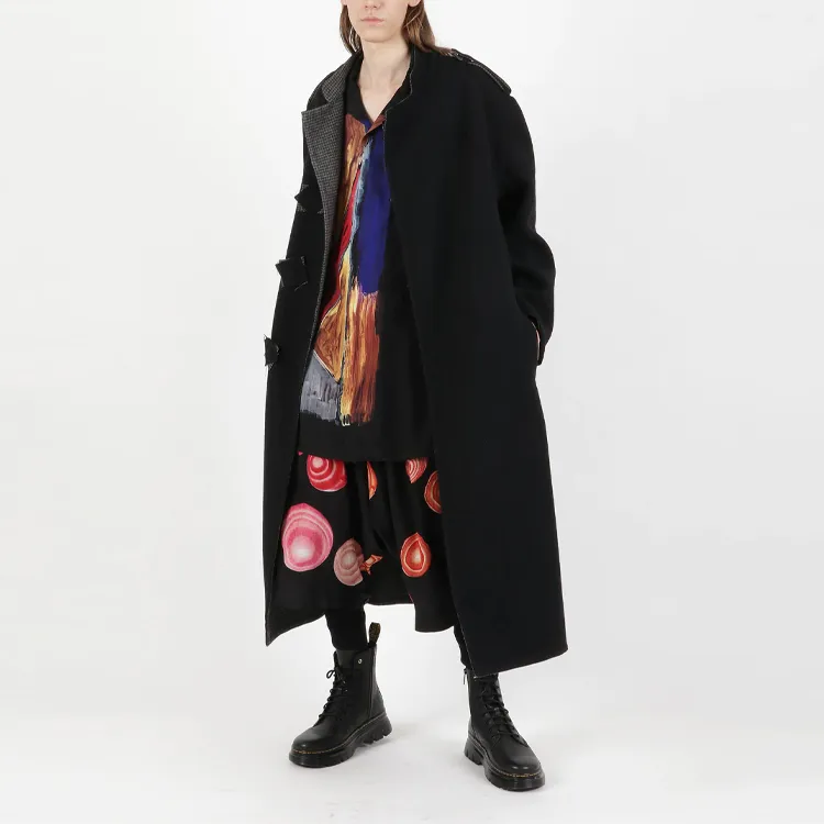 Yohji Yamamoto Coats Men Black-4