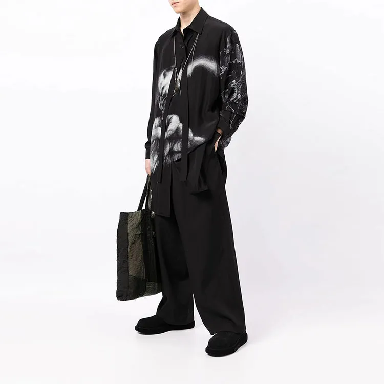 Yohji Yamamoto Printed Coat-3