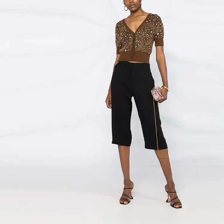 VERSACE Casual Pants Women's Black-1