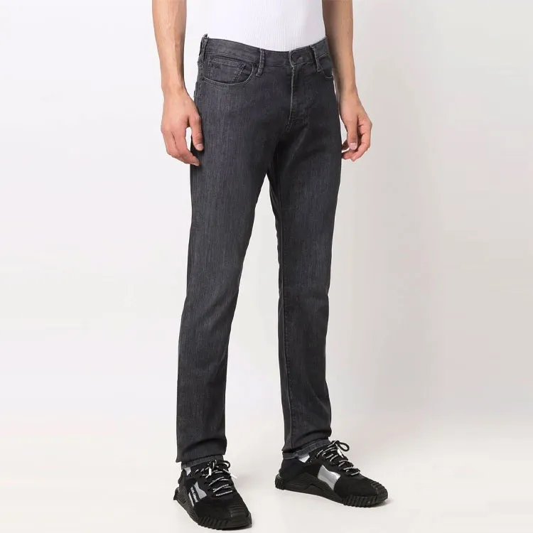 EMPORIO ARMANI Logo Embroidered Skinny Jeans-3