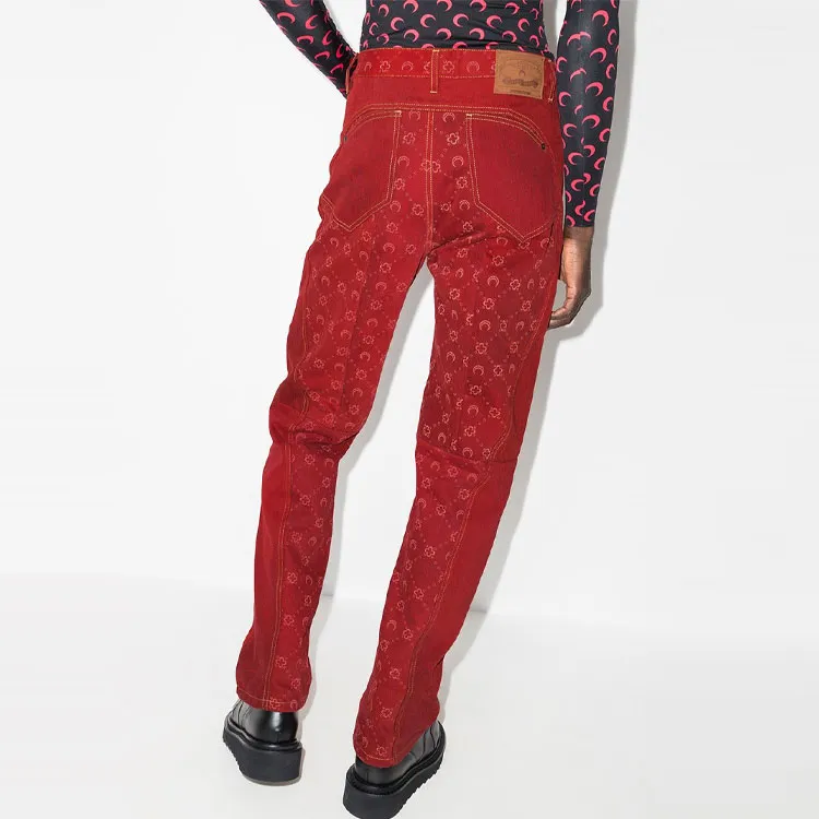 Marine Serre Jeans Men Red-1