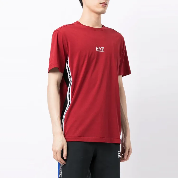 EMPORIO ARMANI EA7 FW21 T Shirt Men's Burgundy-3