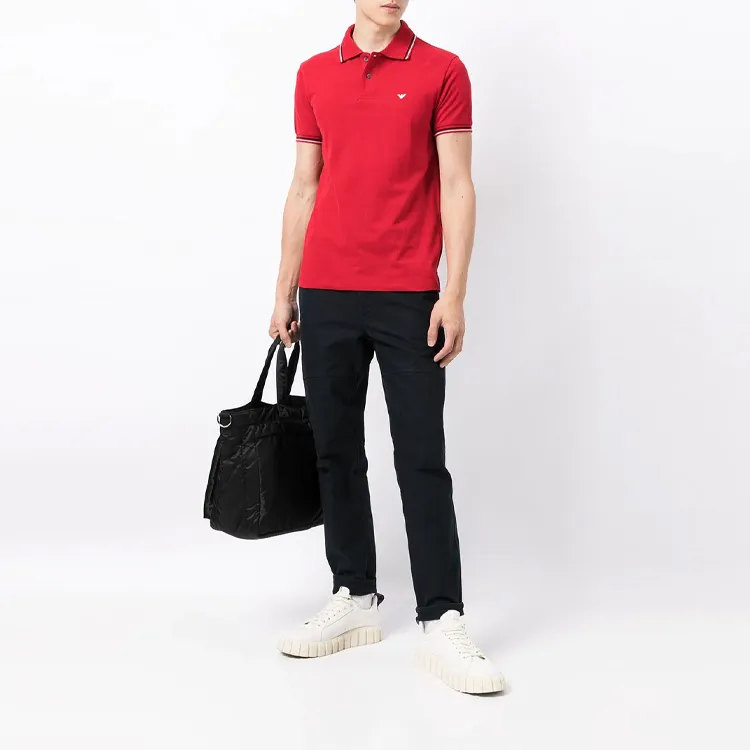 EMPORIO ARMANI Embroidered Logo Polo Shirt-2