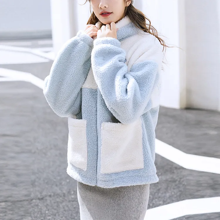 ANTA Life Collection Velvet Jackets Women's Light Blue-6