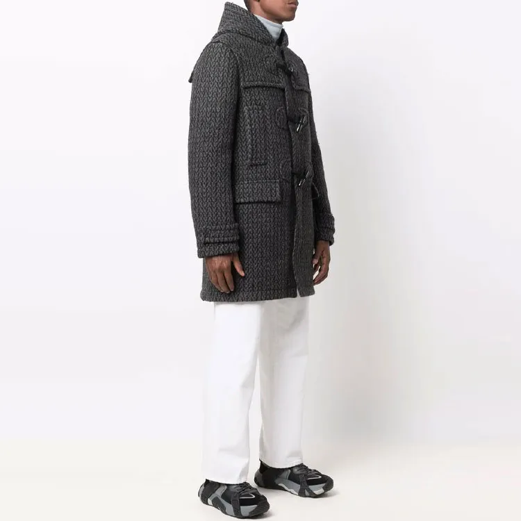 Valentino Coats Men Black-2