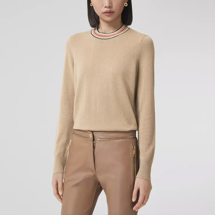 Burberry Stripe Detail Cashmere Jumper-2