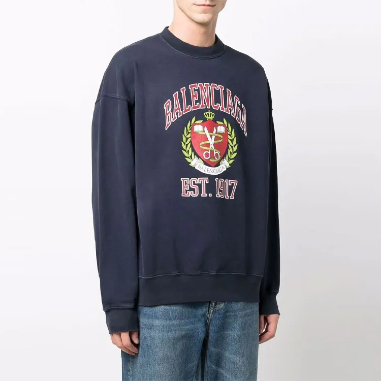 Balenciaga Sweatshirt Men's Blue-4
