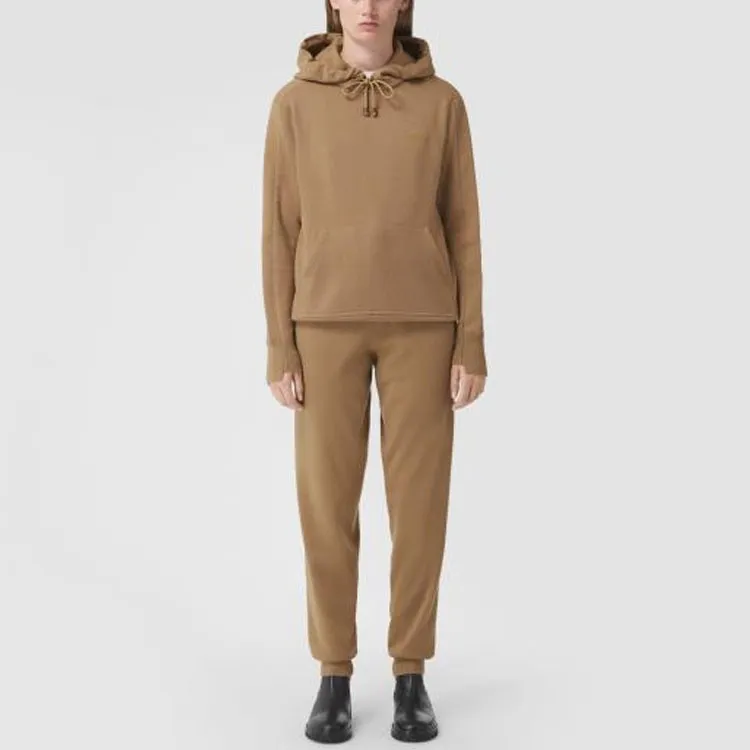 Burberry Logo Embroidered Drawstring Knit Hoodie-3