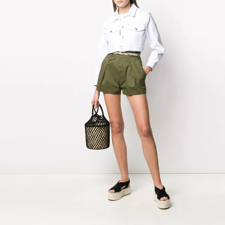 DSQUARED 2 Casual Shorts Women's Green-1
