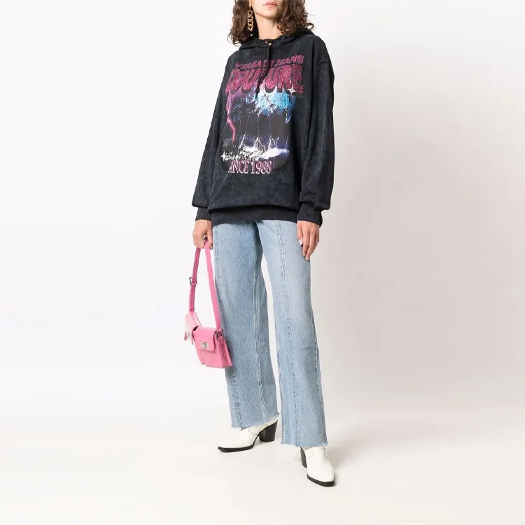 VERSACE JEANS COUTURE Graphic print Cotton Hoodie-2