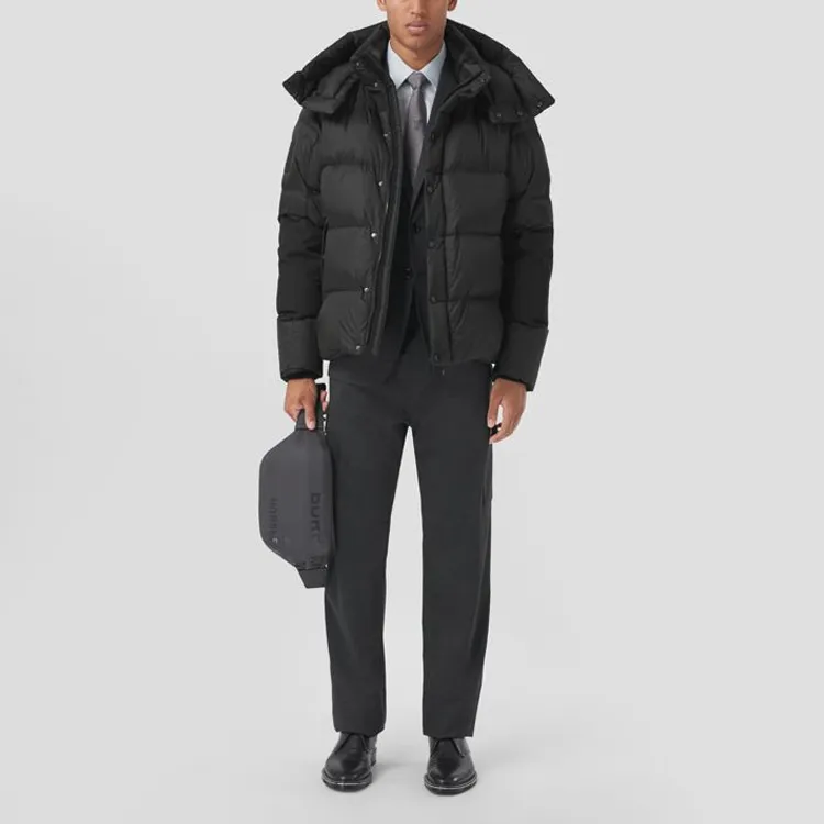 Burberry Hooded Padded Down Jacket-4