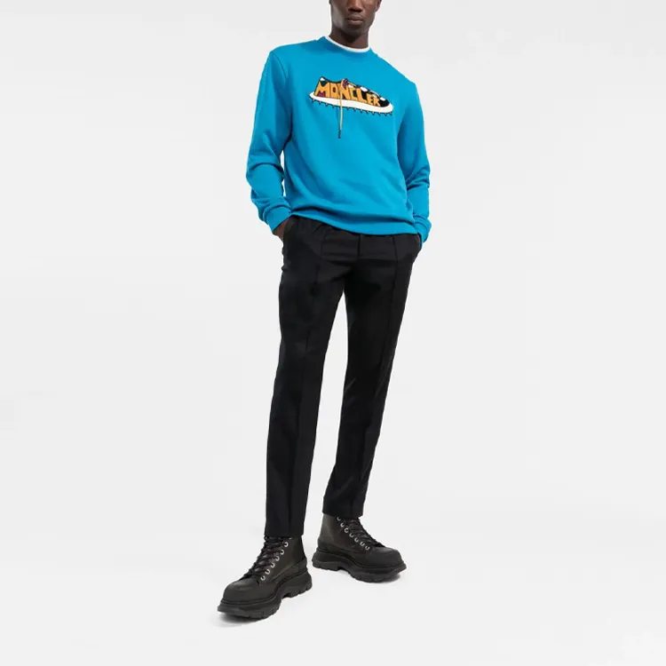 Moncler Drawstring Waistband Straight Leg Trousers-1