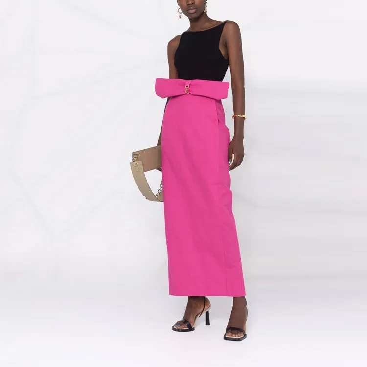 Jacquemus Casual Long Skirts Women's Pink-1