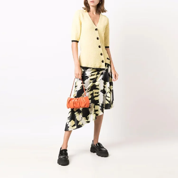 GANNI FW21 Slim Fit Knitwear Women's Yellow-1