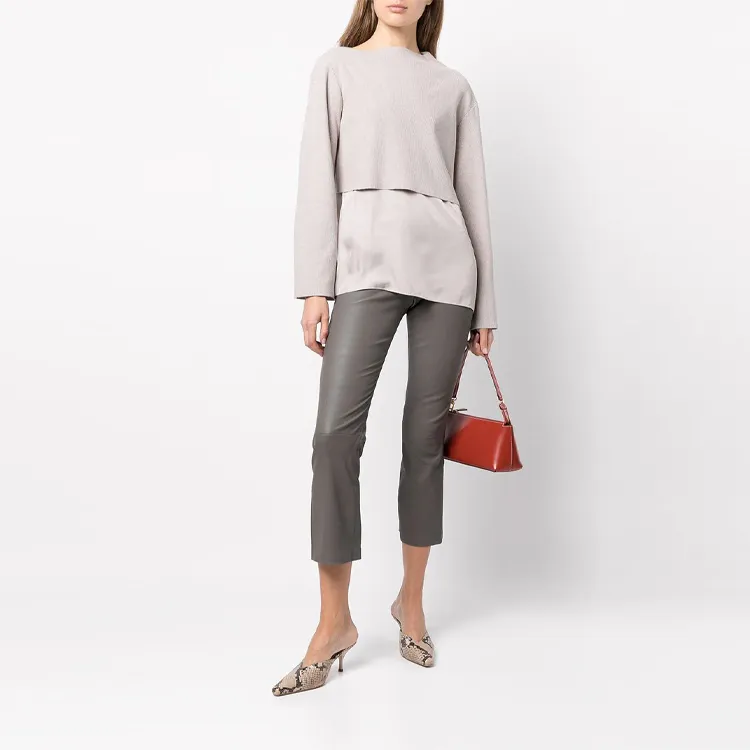 THEORY Casual Pants Women's Brown-2