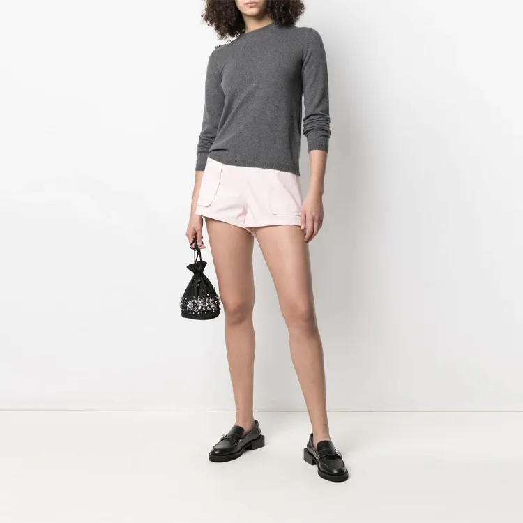 GANNI Crystal Button Long Sleeve Jumper-1