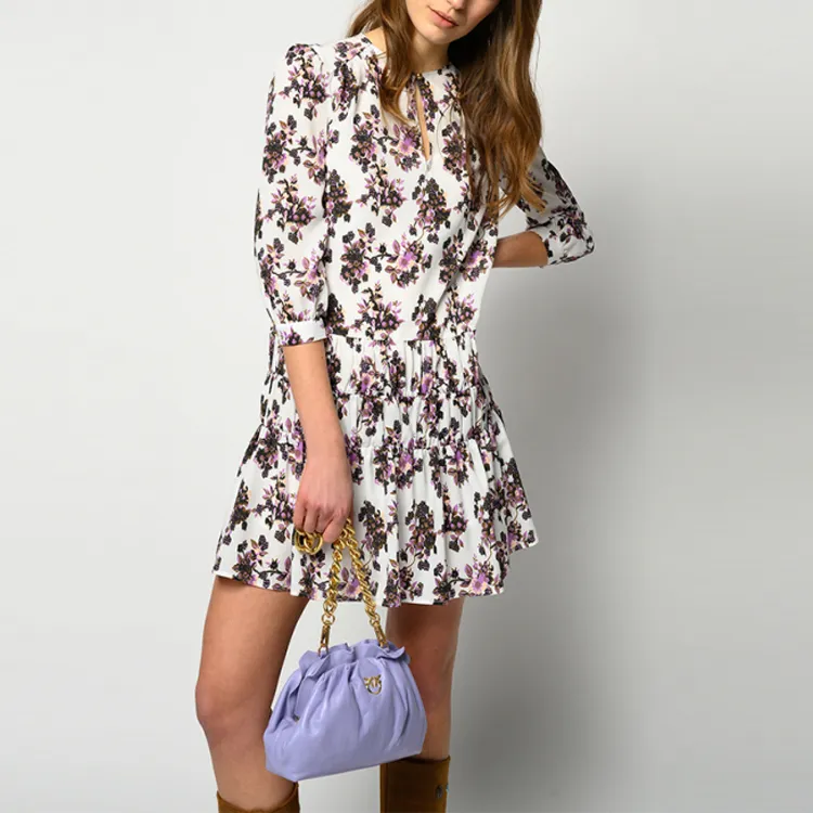 PINKO Long-Sleeved Dresses Women's White-2