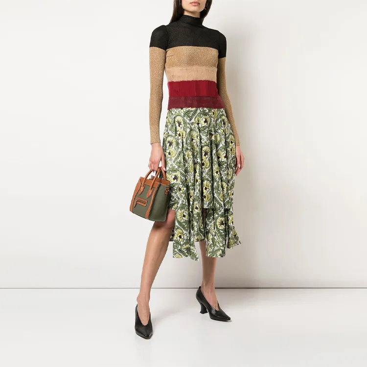 LOEWE Long Sleeved Dresses Women's Green-1