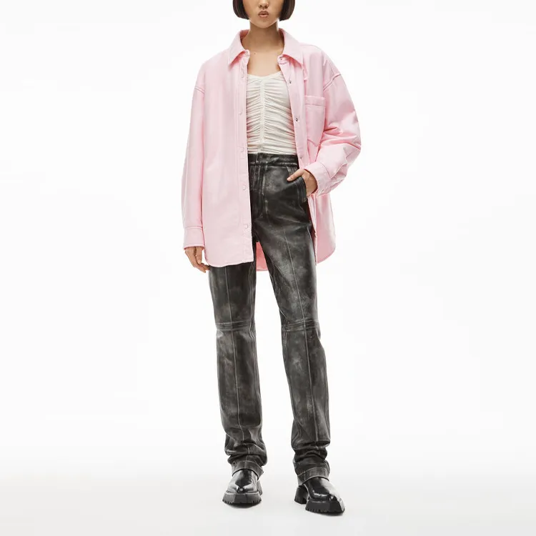 Alexander Wang Oxford Padded Shirt Jacket-2