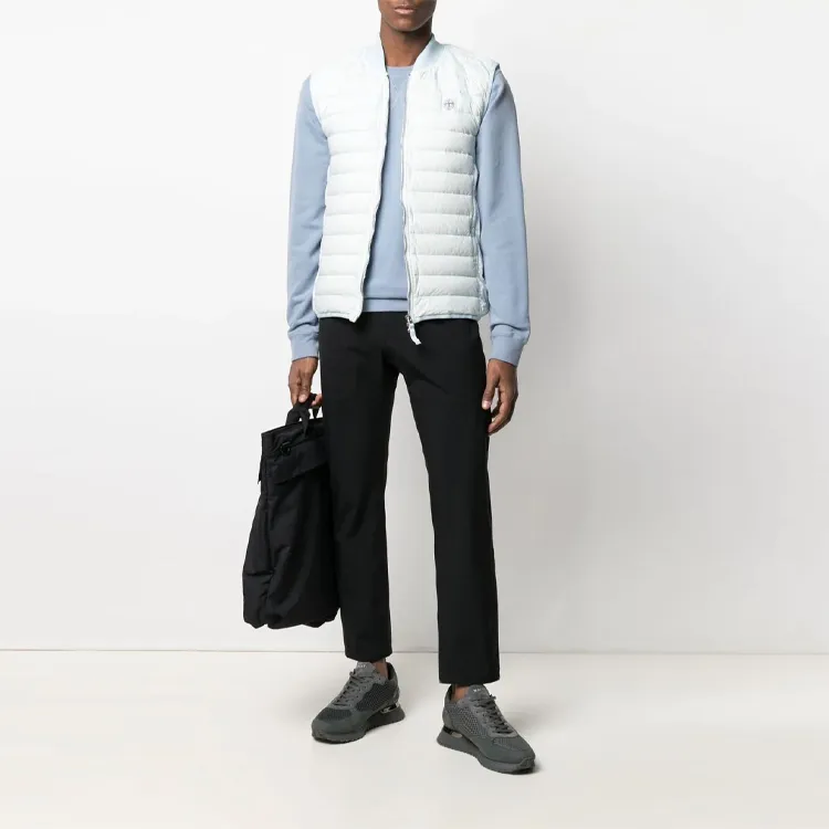 STONE ISLAND Vests Men Sky Blue-5