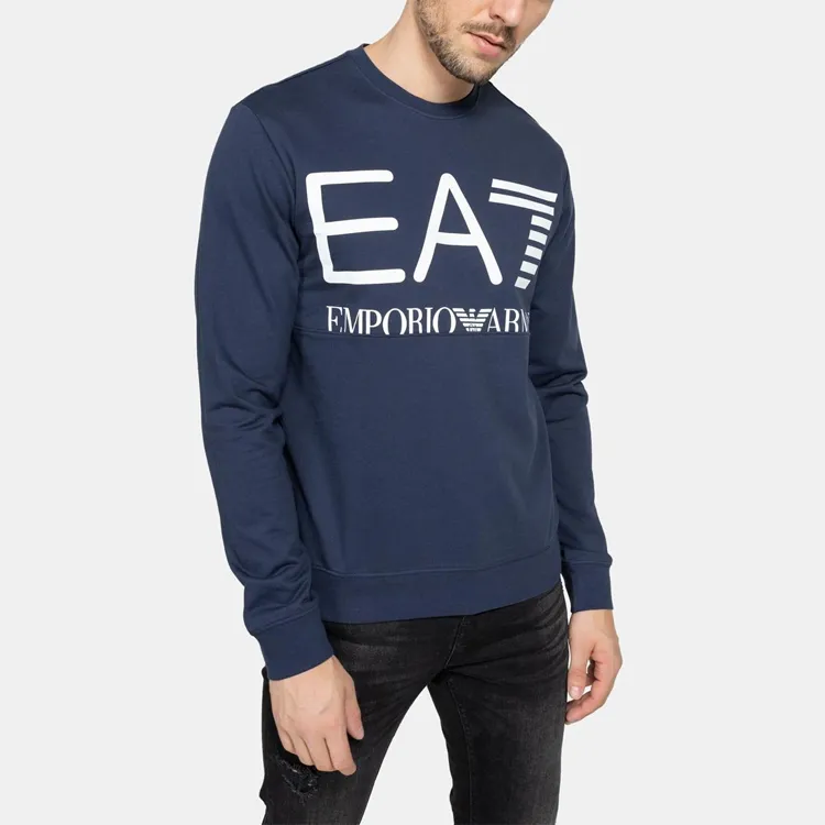 EMPORIO ARMANI EA7 Sweatshirts Men Navy Blue-3