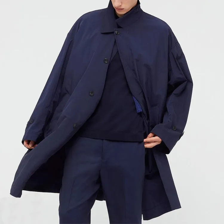 UNIQLO x JIL SANDER Trench Coat Men's Navy Blue-3