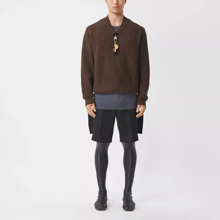 Burberry FW21 Loose Fit Knitwear Men's Brown-1