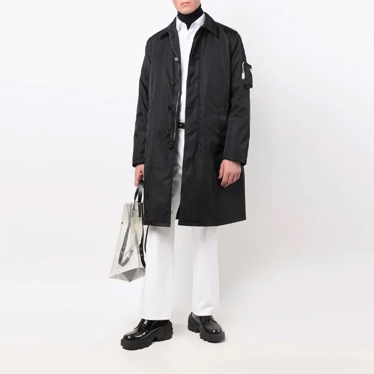 PRADA FW21 Trench Coat Men's Black-1