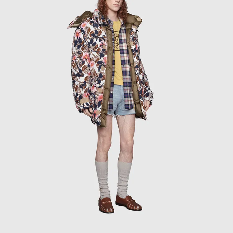 GUCCI X The North Face Floral Down Parka-2