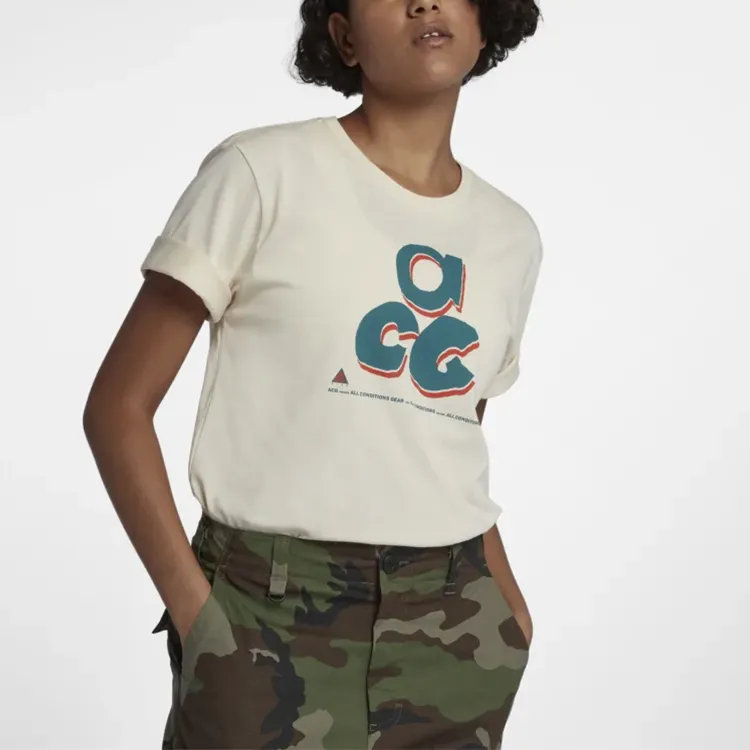 Nike ACG T Shirts Unisex Beige-3