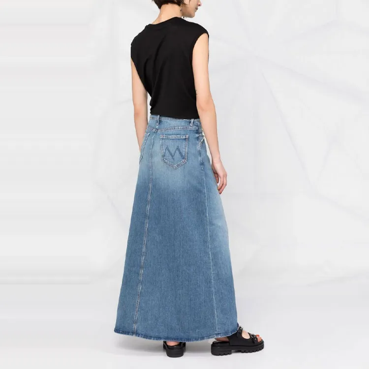 MOTHER Denim Short Skirts Women's Blue-2