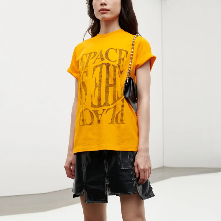 GANNI T Shirts Women's Orange-1