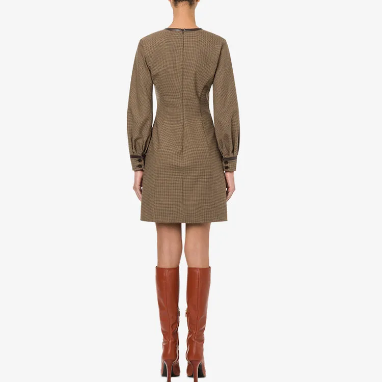 MOSCHINO Long-Sleeved Dresses Women's Brown-2