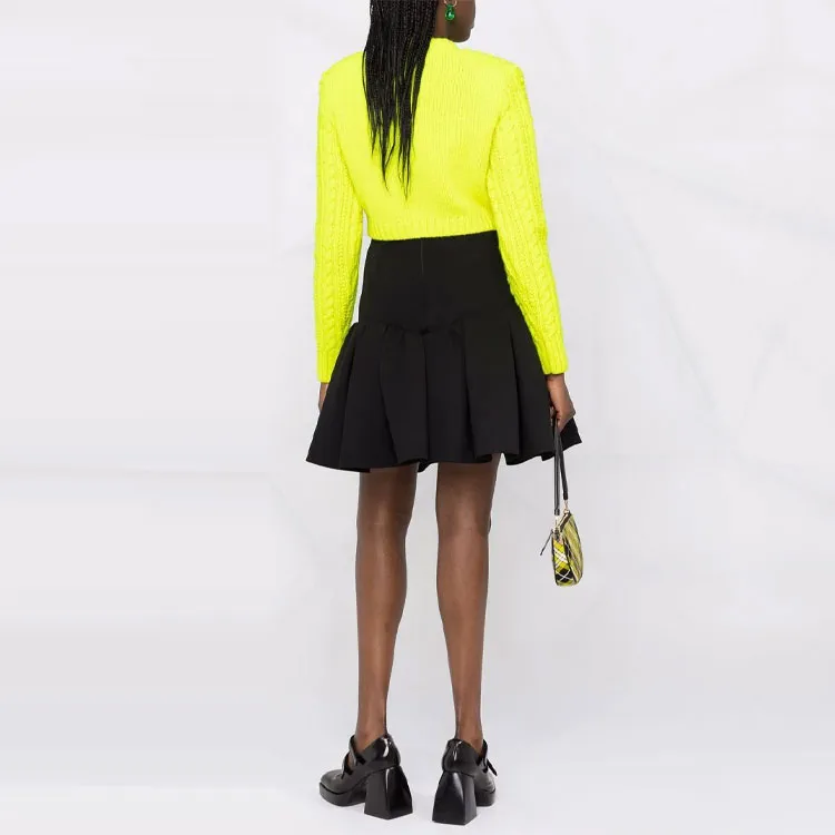 PHILOSOPHY DI LORENZO SERAFINI FW21 Cropped Skirt Black-2